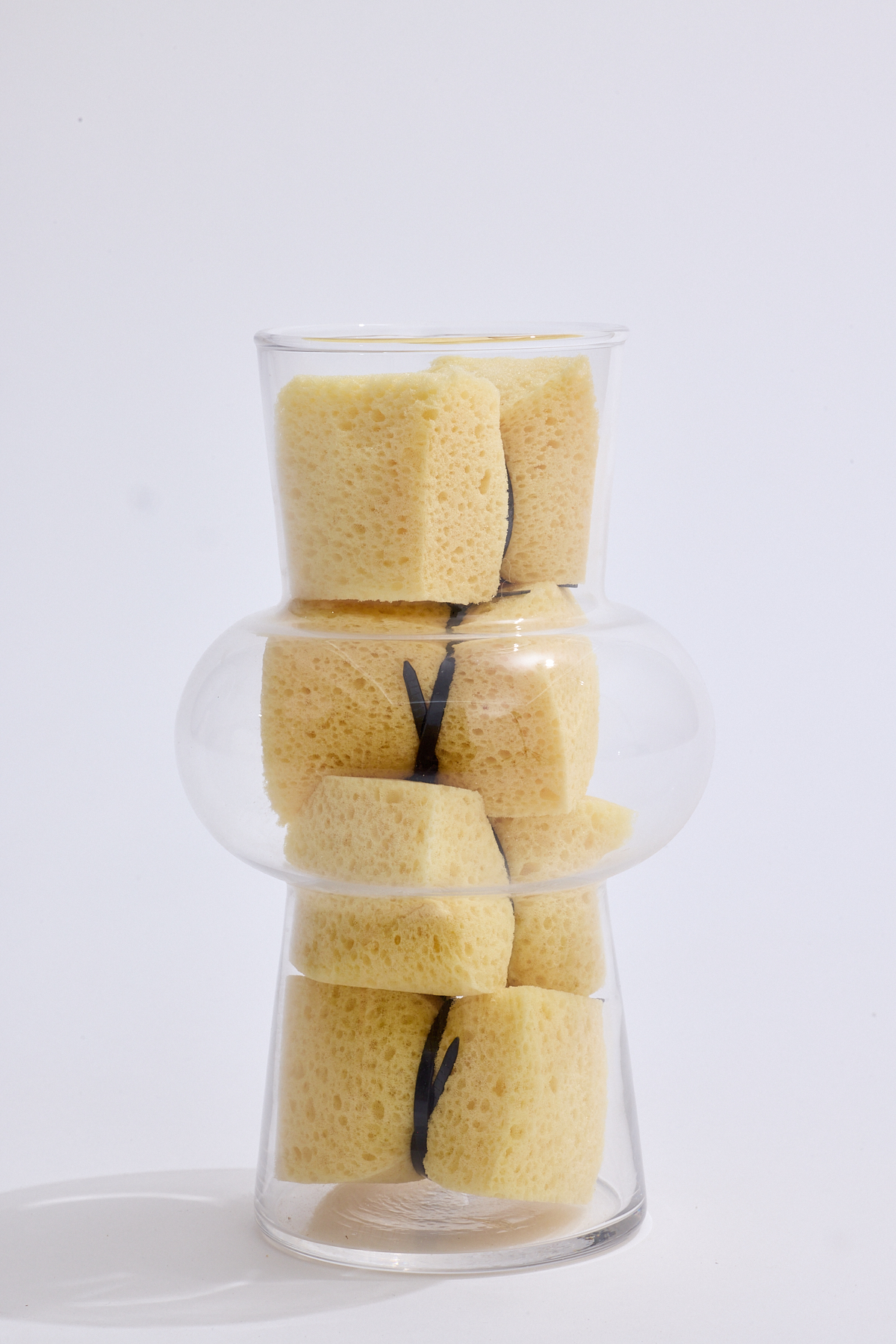 Anima-in anima installation by oneg - glass and mixed media exploring body exterior and interior